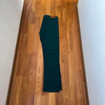 PS 다크 그린 슬림핏 데님