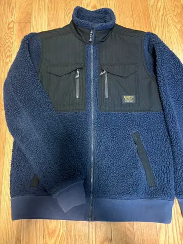 BURTON 플리스 자켓 L 네이비