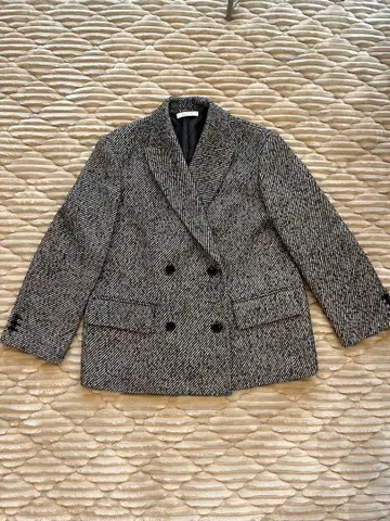 헤링본 더블 브레스트 자켓