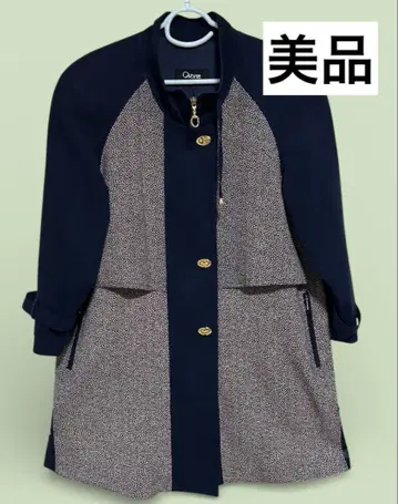 [새상품급] 달마시안 절개 롱 집업 코트 마담 시니어