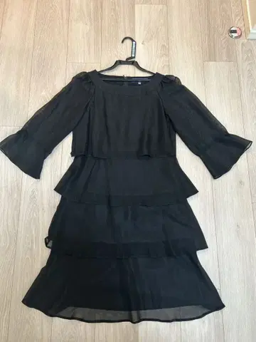 [시착만 한 상품] M'S GRACY 쉬폰 프릴 원피스 40 포멀