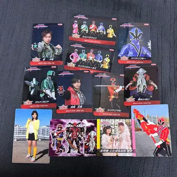 사무라이전대 신켄저 카드 씰 세트