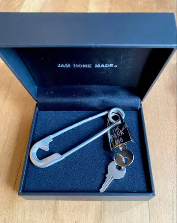 JAM HOME MADE 실버 특대형 안전 핑형 액세서리 자물쇠 포함