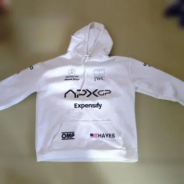 화이트 후드 부착 후드티 로고 부착 브래드피트 F 1