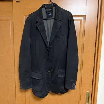 블랙 테일러드 자켓 싱글 버튼