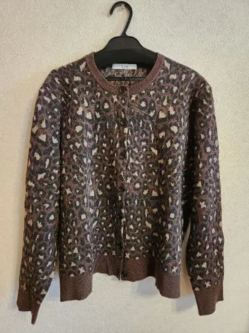 Journal Standard relume 레오파드 무늬 니트 가디건