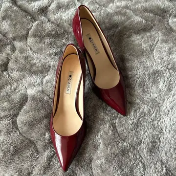 다이애나 버건디 보르도 하이힐 펌프스 24.0cm