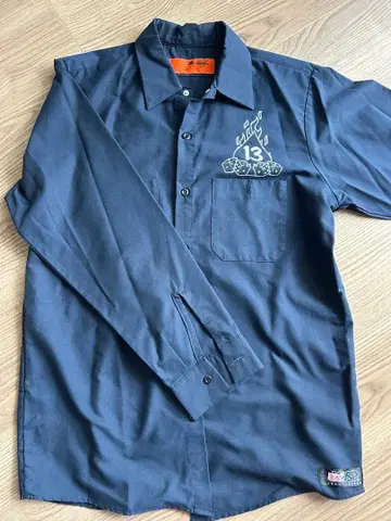 RED KAP 스컬 디자인 워크 셔츠 M 레어