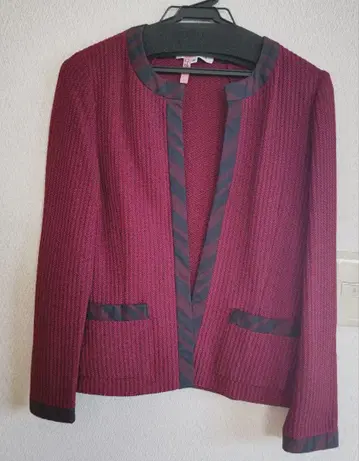 하나에모리 노카라 와인 레드 자켓 38