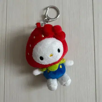 미사용 새상품 로리즈팜 헬로키티 한정판 참 딸기 모자 키티