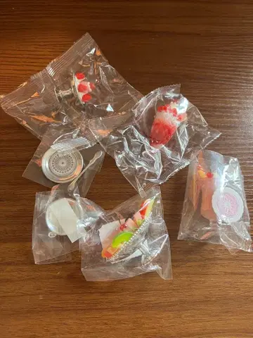 레트로 찻집 딸기 & 체리 마스코트 4종