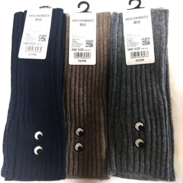 1개 유니클로 캐시미어 장갑 암커버 네이비 브라운 그레이 안야 힌드마치