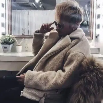 ZARA 자라 무스탕 라이더 보아 자켓 size [ XL ]