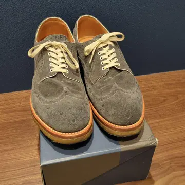 HIROSHI TSUBOUCHI 가죽 신발 스웨이드 26.5~27.0cm