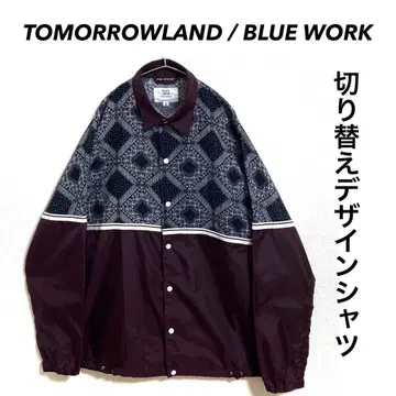 TOMORROWLAND / BLUE WORK 절개 디자인 셔츠