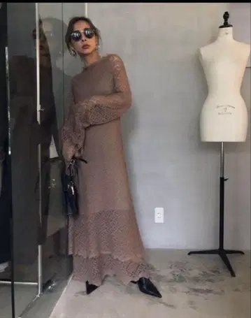 Ameri UNDRESSED LAYERED KNIT DRESS