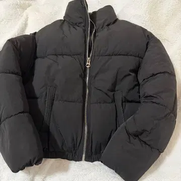 y2k Bershka 버쉬카 블랙 숏 다운 자켓