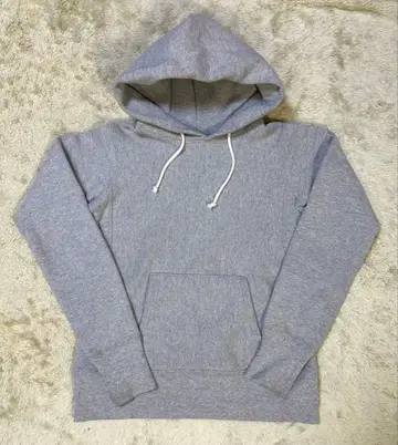 챔피온 리버스 위브 빨간색 택 후드티 M 헤비 온스 무지