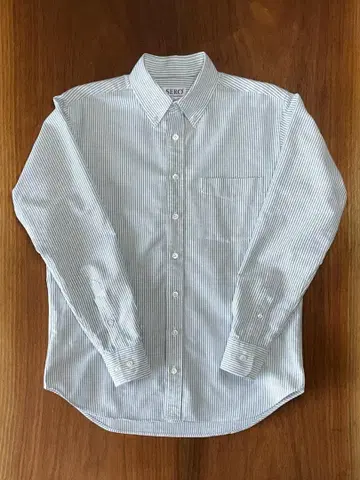 [SERO] 버튼다운 셔츠 캔디 스트라이프 네이비 사이즈 14