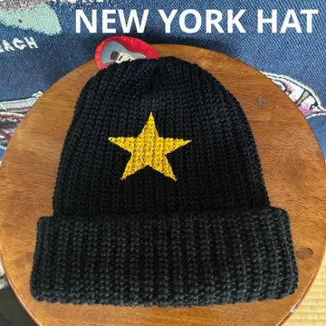 [ 데드스탁 ] NEW YORK HAT 뉴욕 햇 별 스타 블랙