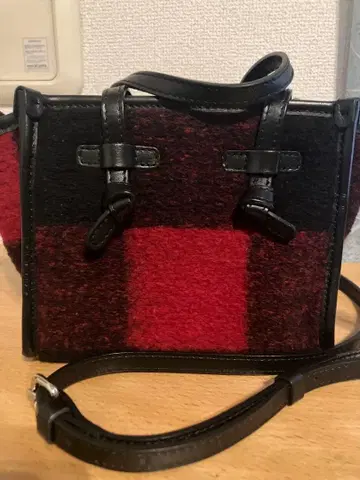 지아니키아리니 GIANNI CHIARINI 빨검 체크 숄더백