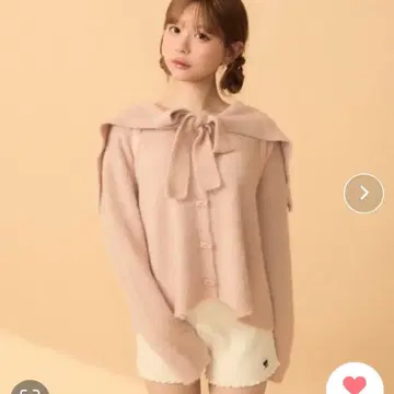 titty&Co. 세일러 카라 가디건 핑크