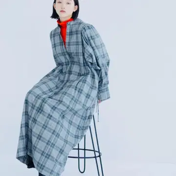 KBF 소매 볼륨 셔츠 원피스