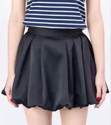 새틴 벌룬 스커트