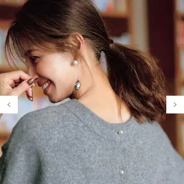 UNFILO 그레이 버튼 니트 가디건 M 사이즈