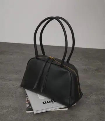 SALON adam et rope' 스플릿 레더 미들 보스턴 백