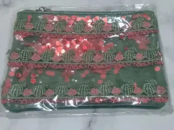 미개봉 새상품 긴자와 레이스 네이비 페 수박 파우치