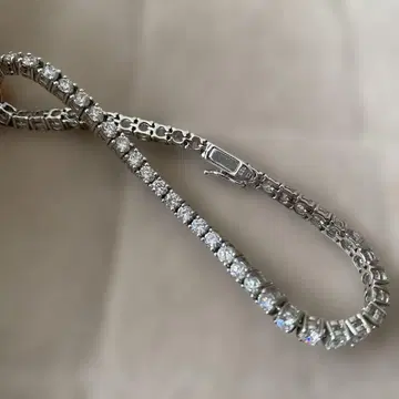 지르코니아 테니스 팔찌 실버925