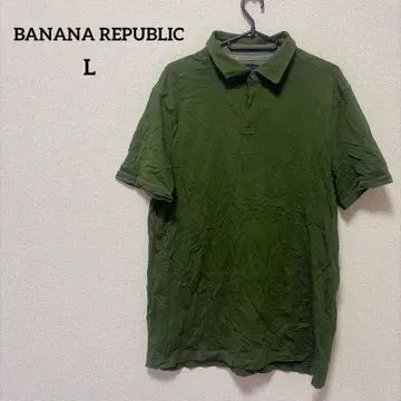 BANANA REPUBLIC [ L ] Fitted Pima Polo