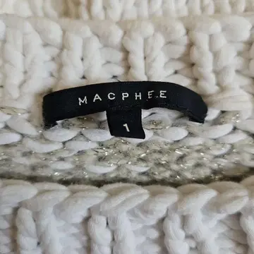 MACPHEE 스트라이프 크롭 니트 1