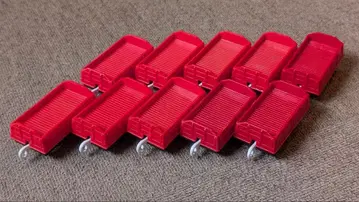 프라레일 무개 화차 x 10량 세트