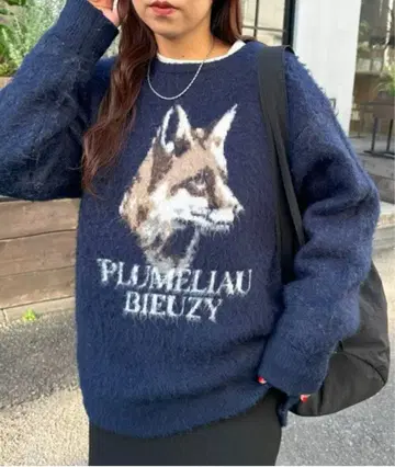 Discoat 모듬 애니멀 자카드 니트