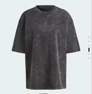 adidas 다크 그레이 오버 사이즈 T셔츠