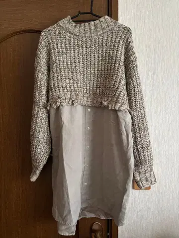 MURUA 니트 원피스 베이지 계열