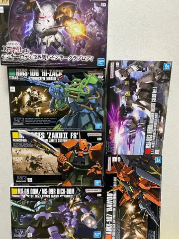 HG 건담 프라모델 묶음 판매 6종