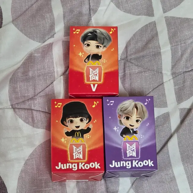 방탄소년단 BTS 뷔 김태형 전정국 타이니탄 미니 피규어 맥도날드 해피밀