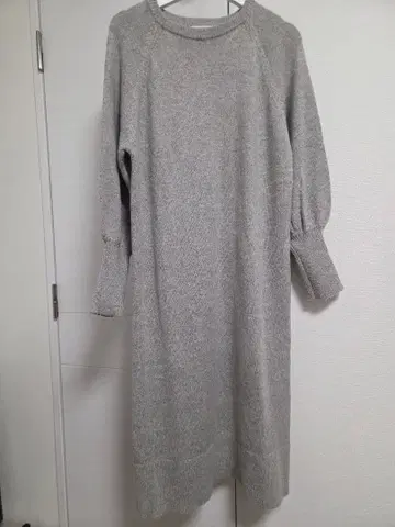 SLOBE IENA 그레이 니트 원피스 긴팔