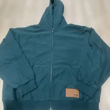 HUF 다크 그린 풀 집업 후드티 XL