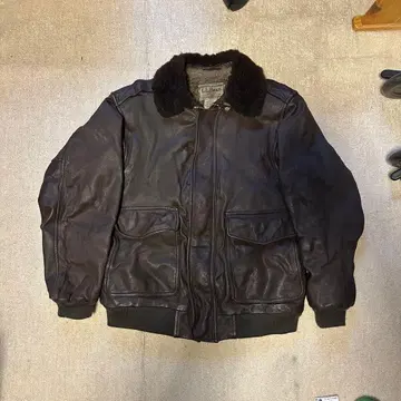 00s L.L.Bean G1 G-1 가죽 자켓 아메카지 바이커