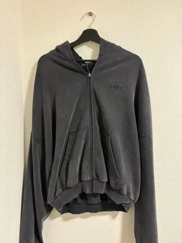LYFT 오버 사이즈 빈티지 맨투맨 집업 후드티 M