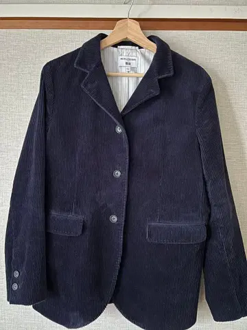 유니클로 x INES 콜라보 코듀로이 자켓 네이비