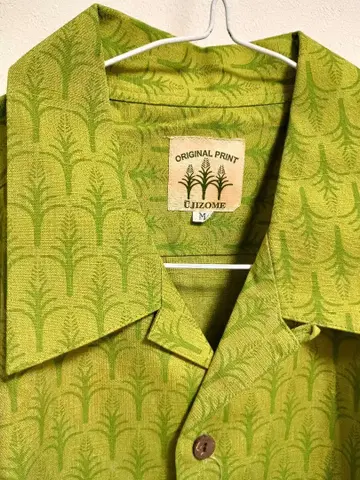 상쾌함! 새상품! 전통 우지 염색! 카리유시 의류 셔츠 M 사이즈