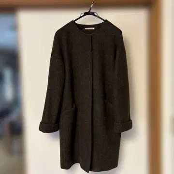 [ onesterrace ] 모스그린 롱 코트