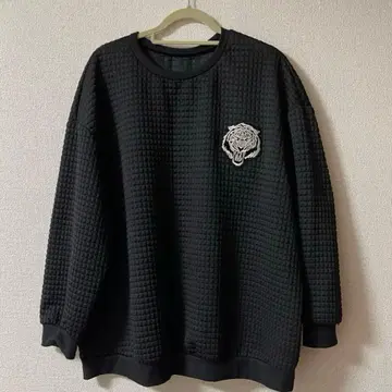 SHEIN 타이거 와펜 상의 블랙 5XL(6L)