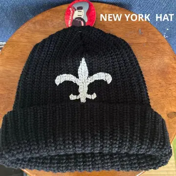 [ 데드스탁 ] NEW YORK HAT 니트 모자 블랙 택 포함