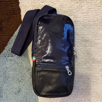 Orobianco 레더 x 나일론 바디백 / 이탈리아제 / 새상품급